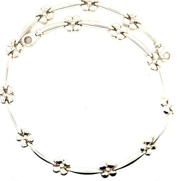 925 Milor Flower Station Necklace - Picture 1 of 7